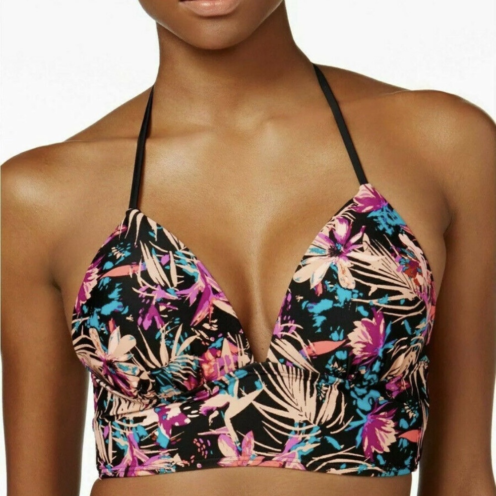 Hula Honey Tropical Splash Bikini TOP Medium